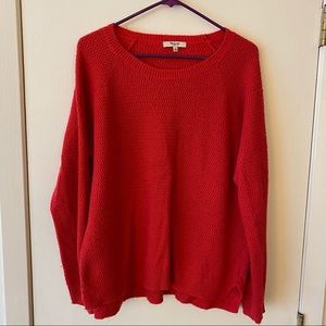 Madewell bright pink sweater - L